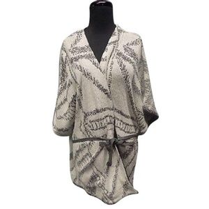 White & Black Casual Fiona Wrap Cardigan (BNWT)